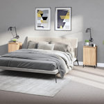 VIDAXL Tables de chevet 2pcs chene sonoma 40x35x70cm bois d'ingenierie