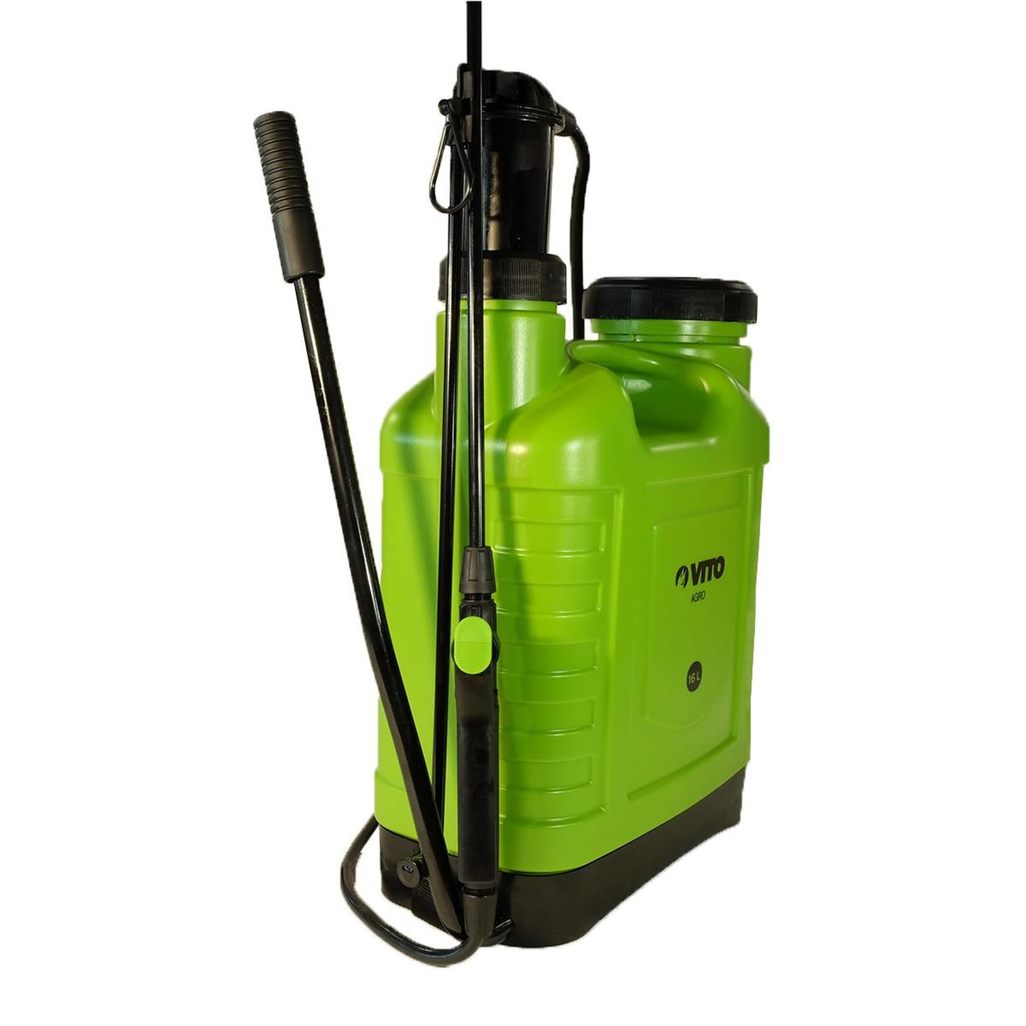 Voir la diapositive 4 : VITO Garden Pulvérisateur à main 16l spray et jet végetaux accessoires 3 buses jardin, potager, toiture vito