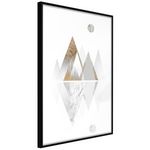 Paris Prix Affiche Murale Encadrée  Sun and Mountains. Coloris disponibles : Jaune, Noir