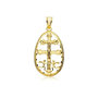 Voir la diapositive 1 : L'ATELIER D'AZUR Pendentif  - Médaille Christ sur la Croix Or Jaune - Chaine Offerte