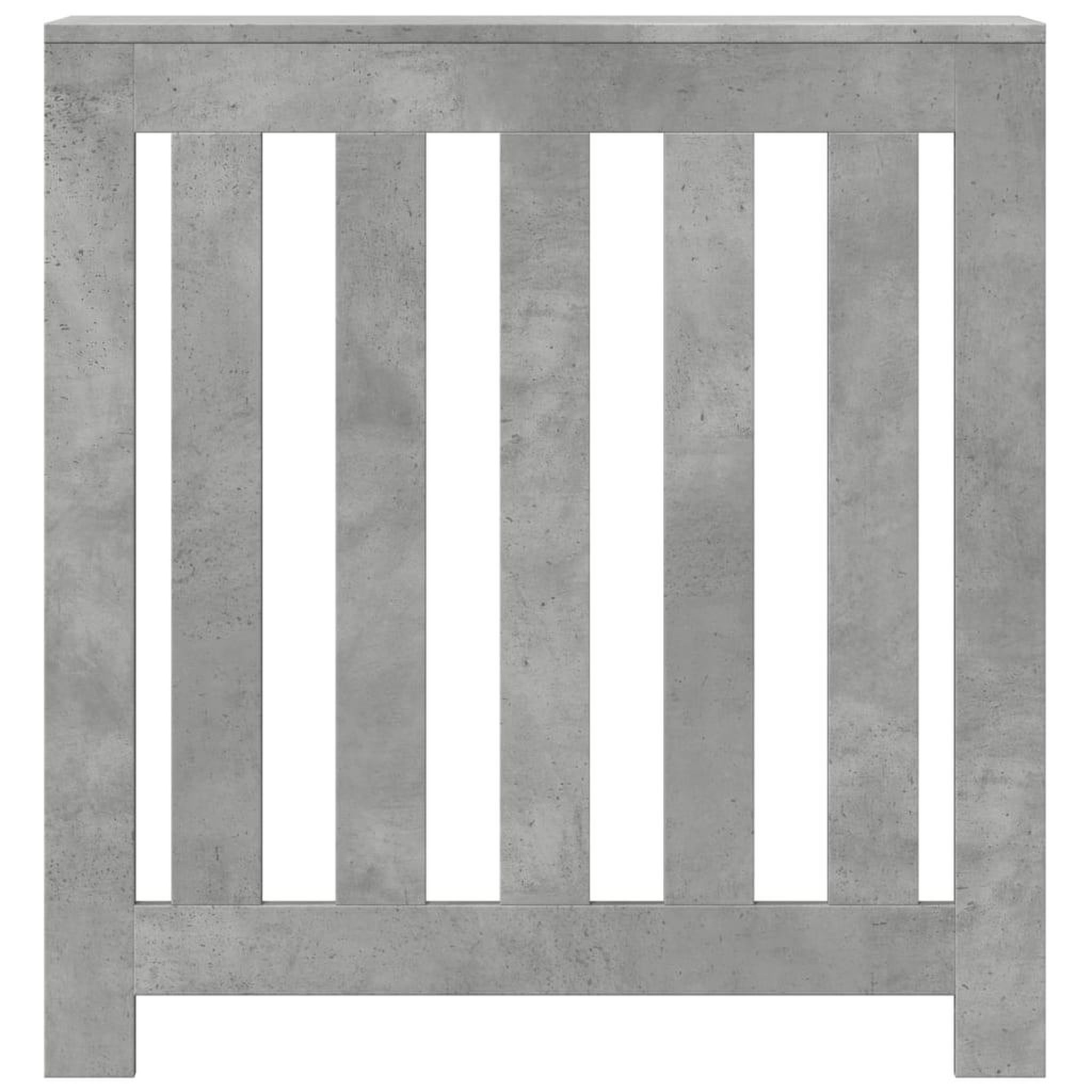 Voir la diapositive 3 : VIDAXL Cache-radiateur gris beton 78x20x82 cm bois d'ingenierie