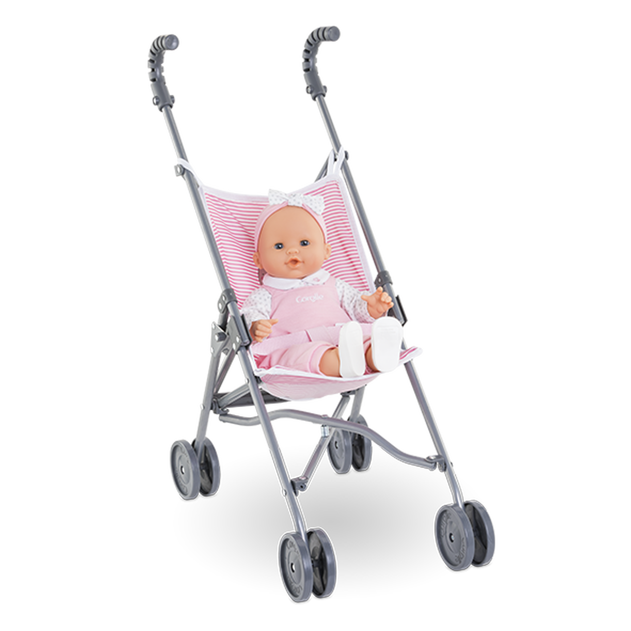 Voir la diapositive 3 : Corolle Poussette Canne Rose pour poupon 36/42/52 cm