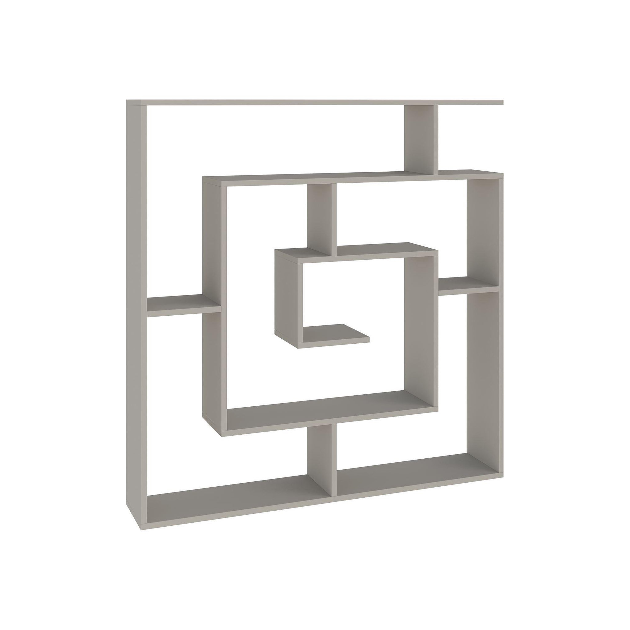Habitat et Jardin Bibliothèque en bois  labirent  - 125 x 22 x 129 cm - grès