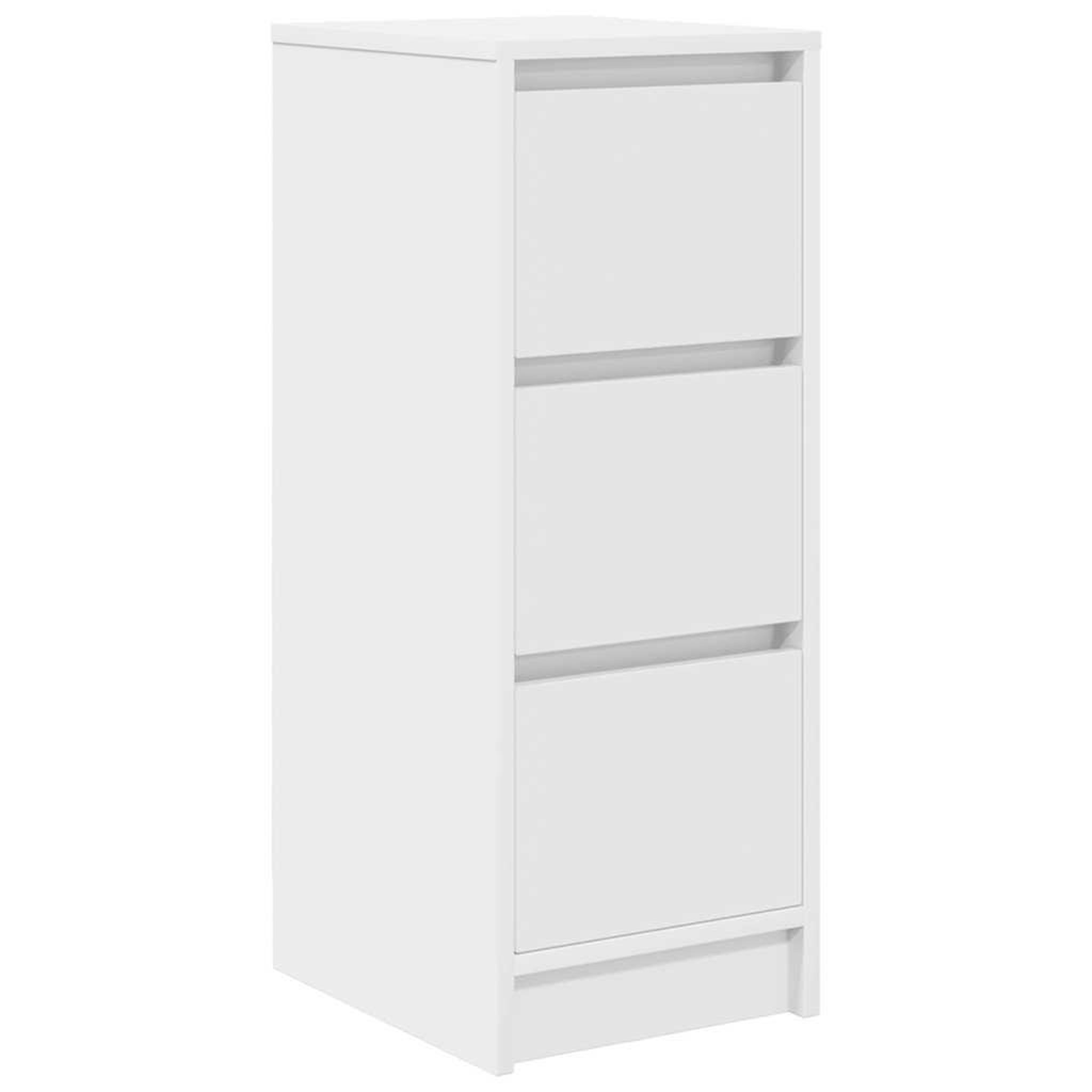Voir la diapositive 2 : VIDAXL Buffet blanc 29,5x34x76 cm bois d'ingenierie