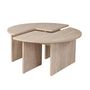 Voir la diapositive 1 : CONCEPT USINE Table basse ronde duo pin atlantique 90cm APIX