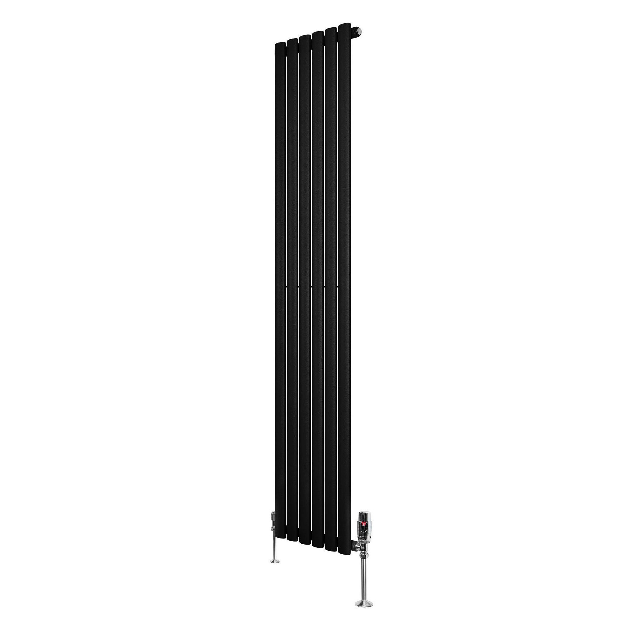 Voir la diapositive 1 : MONSTERSHOP Radiateur à colonnes ovales & vannes, 1 panneau - 1800 x 360 mm