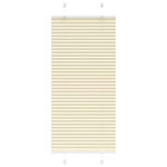 VIDAXL Store plisse creme 55x150 cm largeur du tissu 54,4 cm polyester