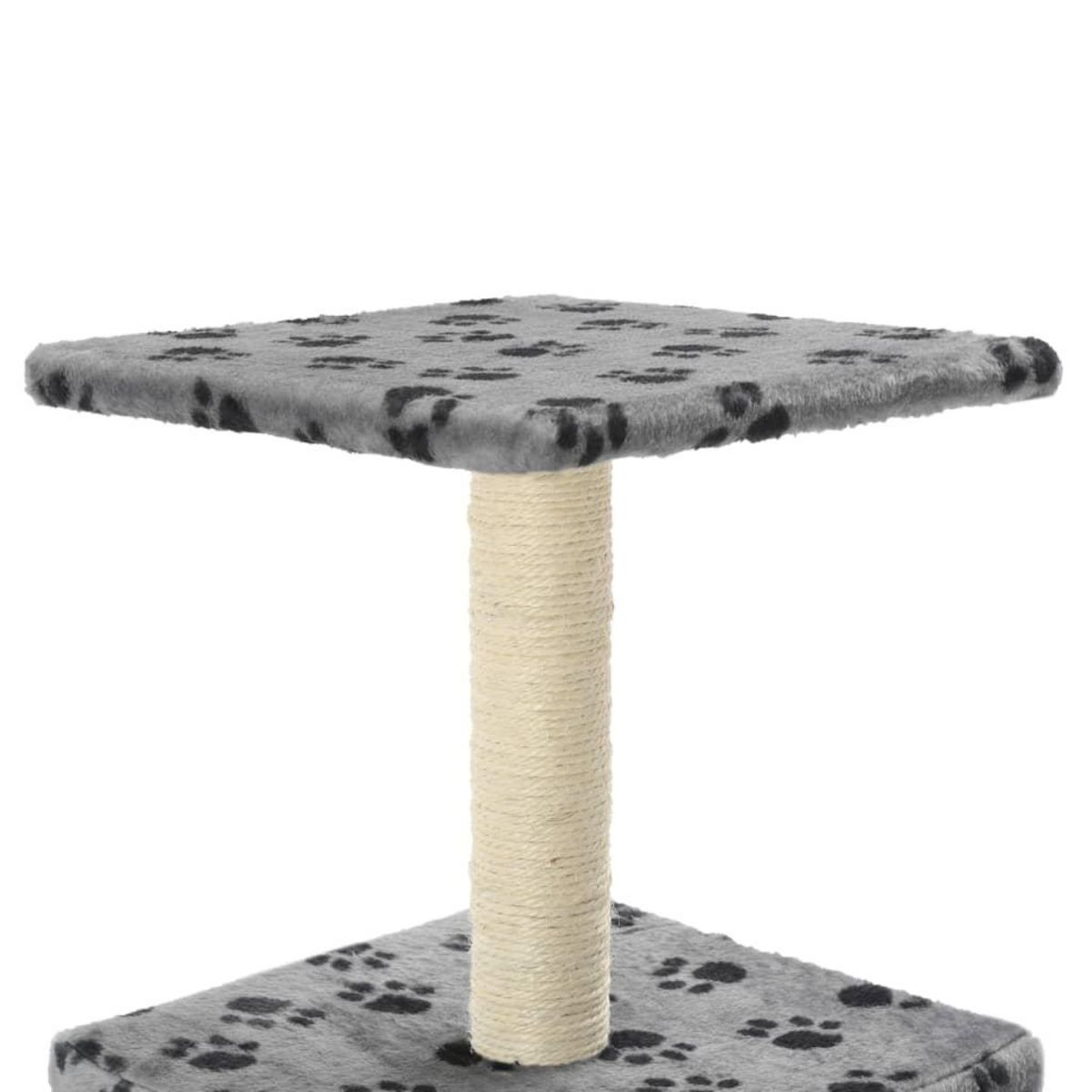 VIDAXL Arbre a chat avec griffoirs en sisal 55 cm Gris Motif de pattes