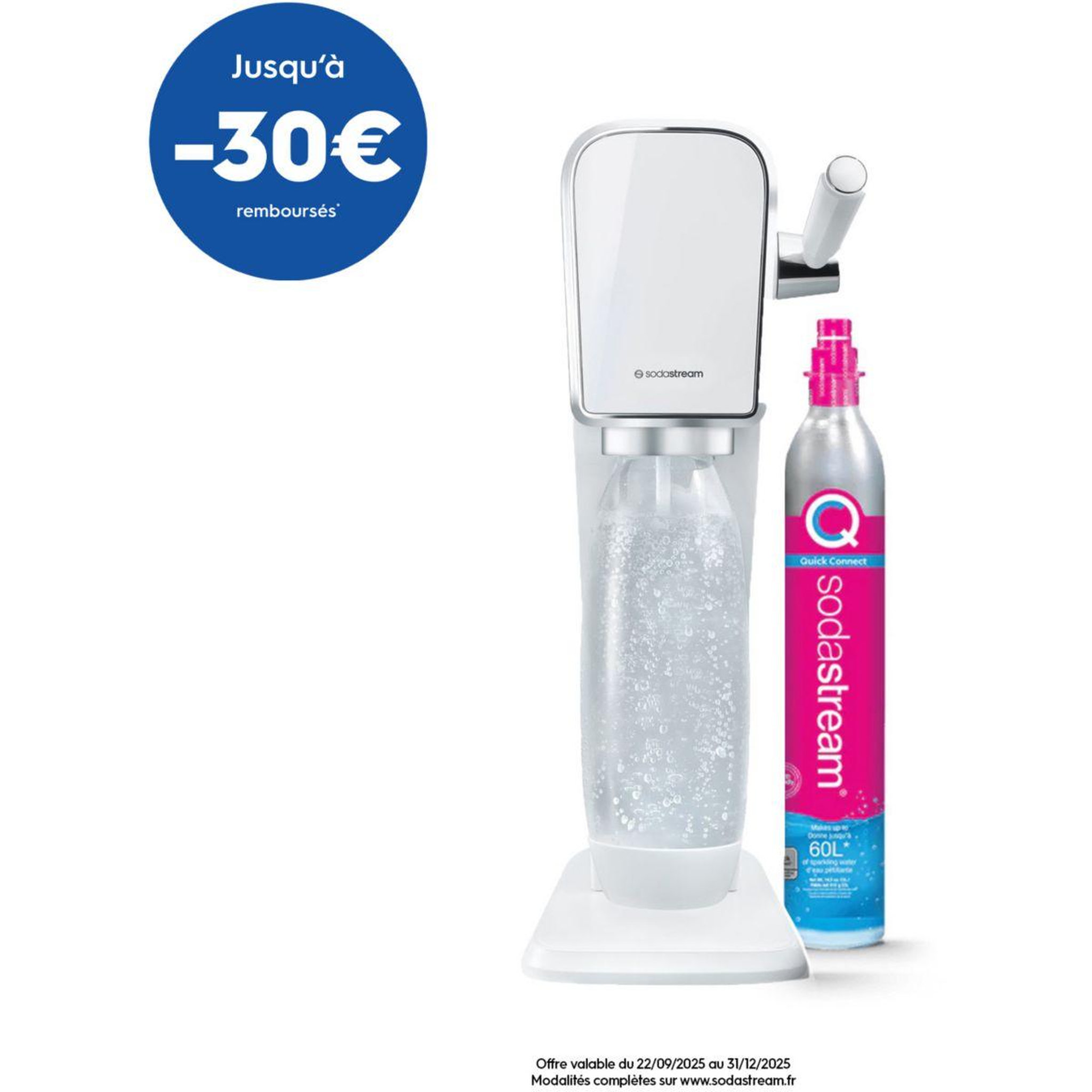 SODASTREAM Machine à soda ART Blanche