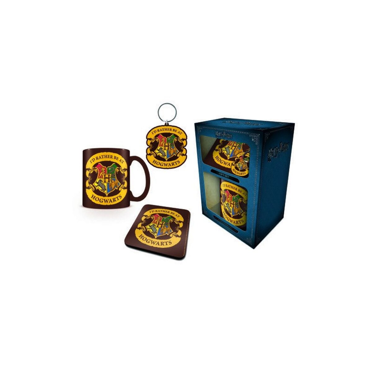 Coffret Cadeau Mug Sous-verre et Porte-clés Harry Potter pas cher 