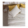 Voir la diapositive 3 : GENERIQUE Parure de lit - 129CTN64850 - 1 housse de couette 220 x 240 cm + 2 taies d'oreiller 60 x 60 cm - 100% coton ranforcé - Moutarde