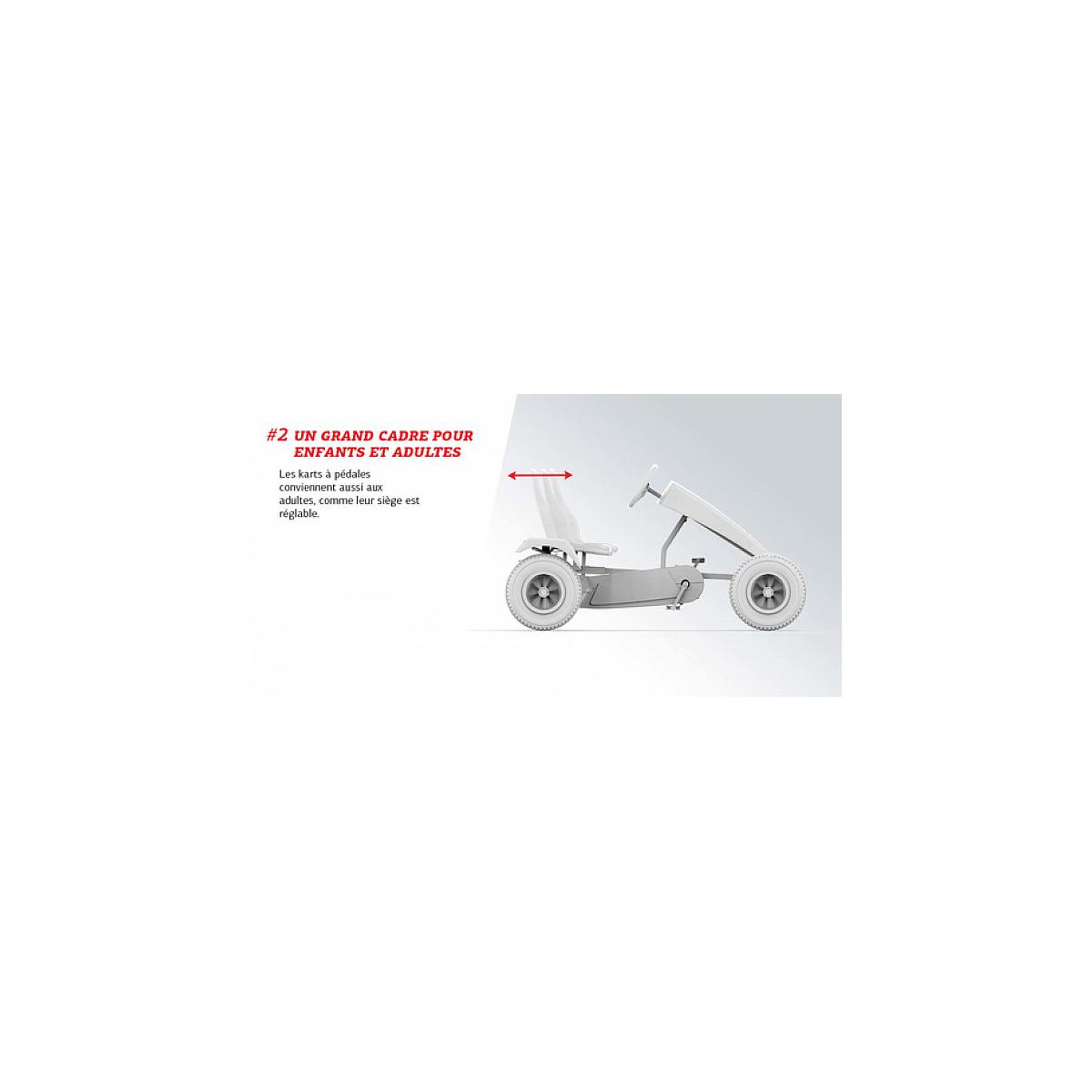 Voir la diapositive 5 : Berg Kart à pédales avec XL-frame B.Super Yellow
