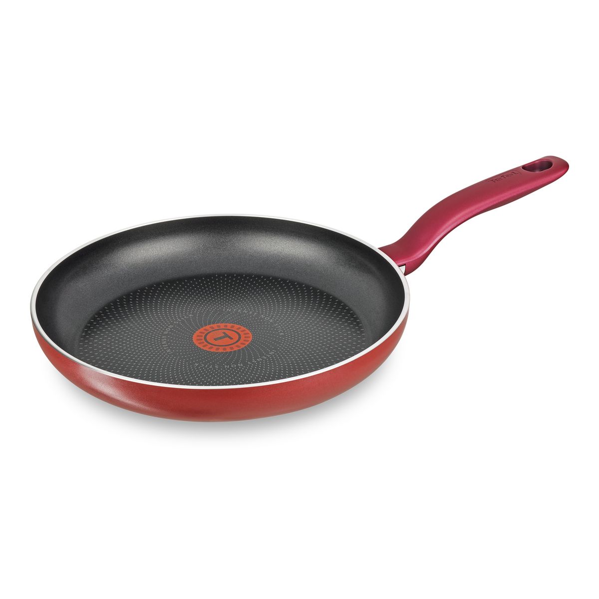 TEFAL Poêle rouge 24 cm induction REVELATION PLUS 