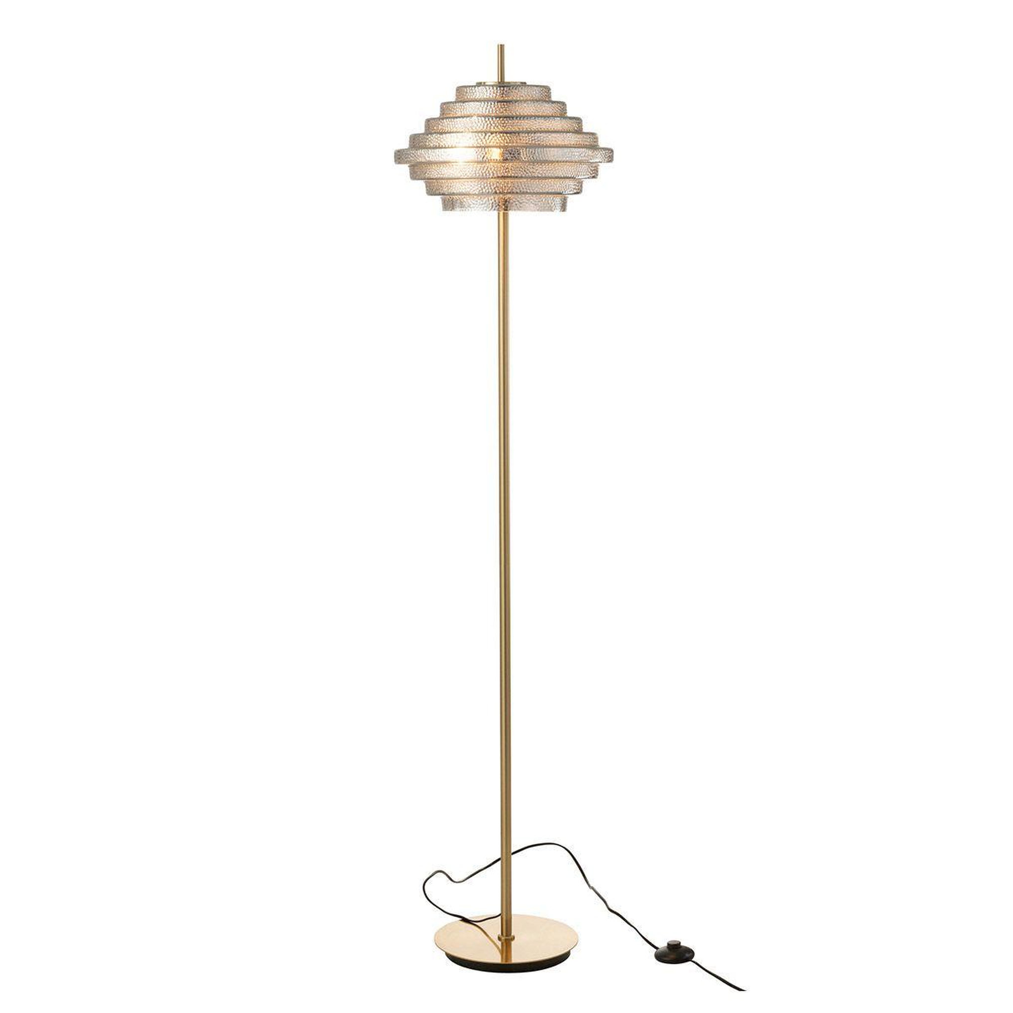 Voir la diapositive 2 : J-LINE Lampadaire design  merla  154cm fumé