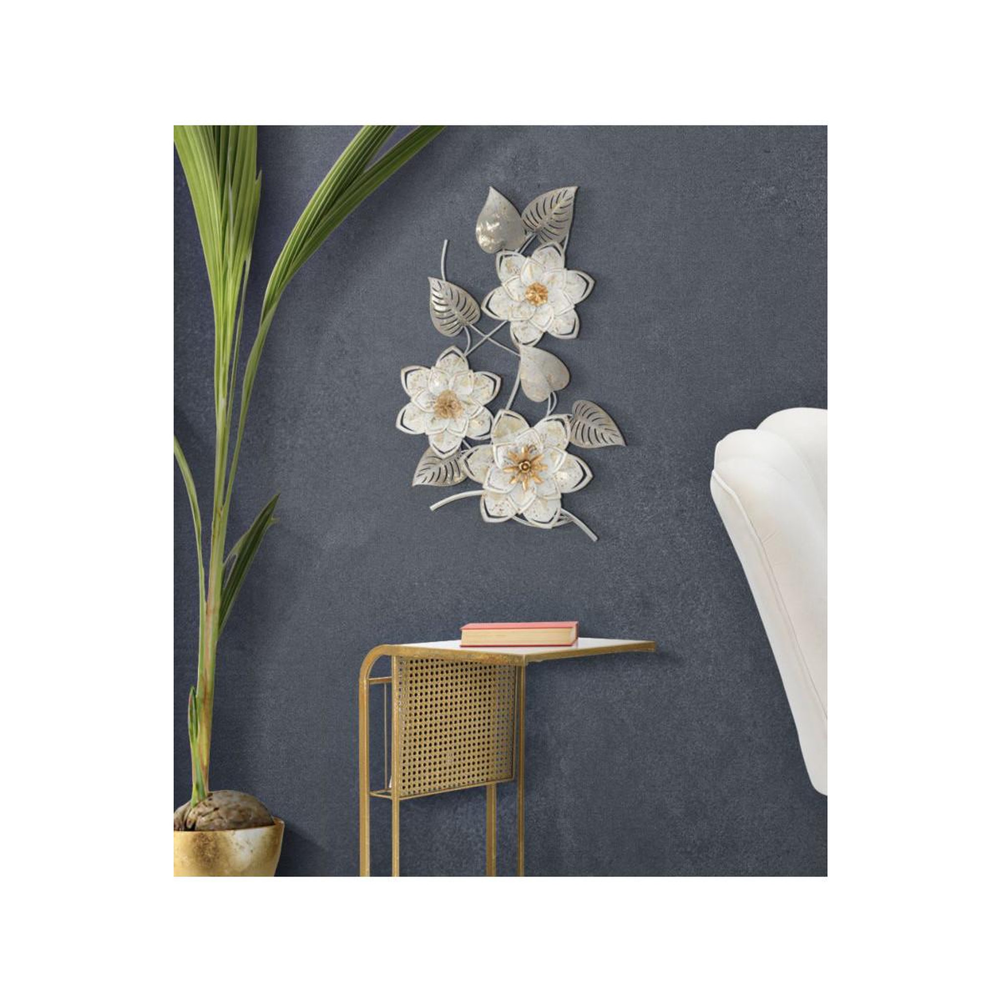 Voir la diapositive 5 : Paris Prix Décoration murale en métal  artic  67cm multicolore