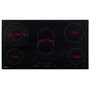 Voir la diapositive 4 : VIDAXL Plaque de cuisson Céramique 5 brûleurs Contrôle tactile 8500 W