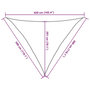 Voir la diapositive 6 : VIDAXL Voile d'ombrage 160 g/m^2 Vert clair 3x3x4,2 m PEHD