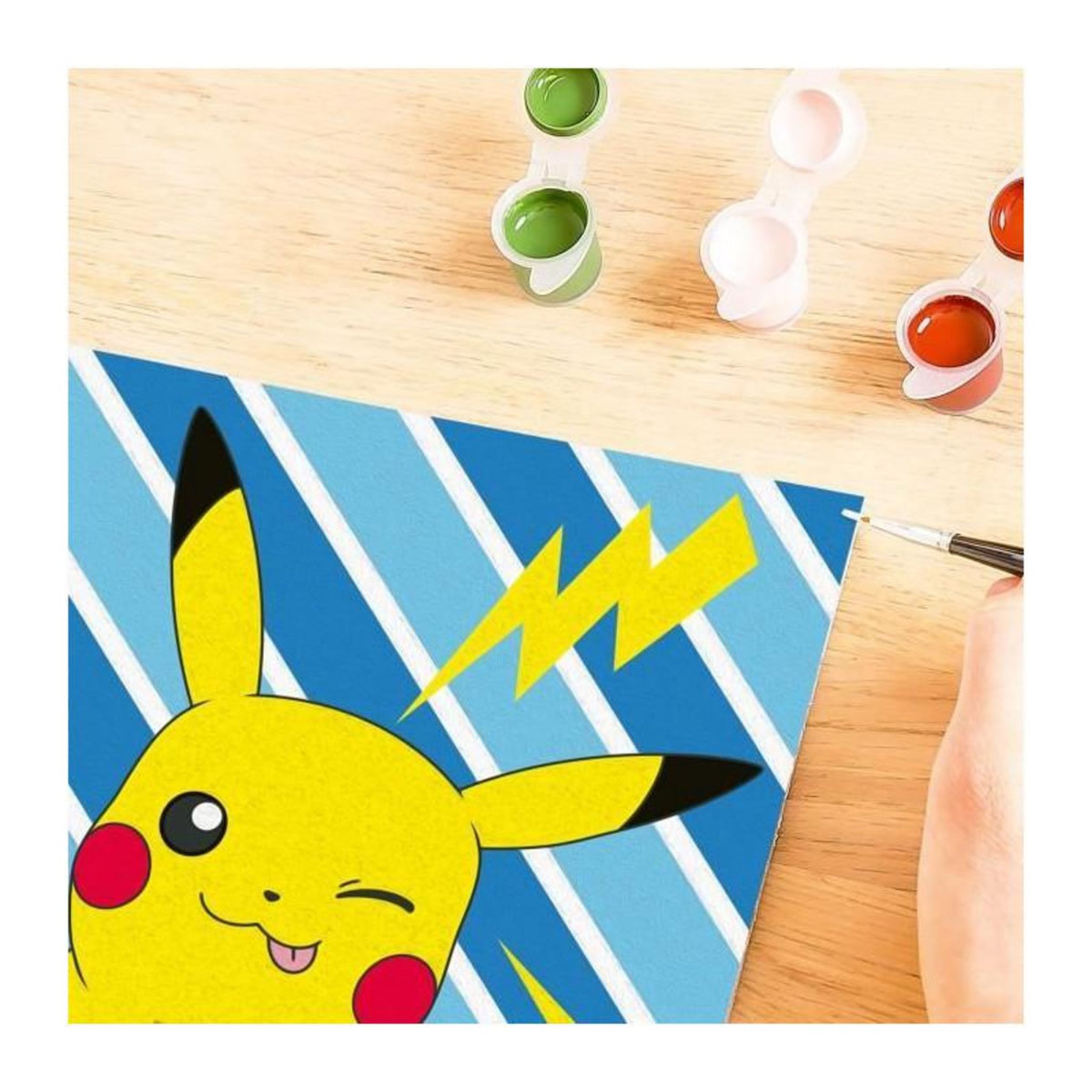 RAVENSBURGER CreArt Kids 18x24cm Pikachu Éclair, Kit de peinture par numéros Numéro d'Art, Des 7 ans, 25905, Ravensburger