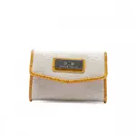  Porte monnaie Blanc/Jaune Femme Elite E9880. Coloris disponibles : Jaune