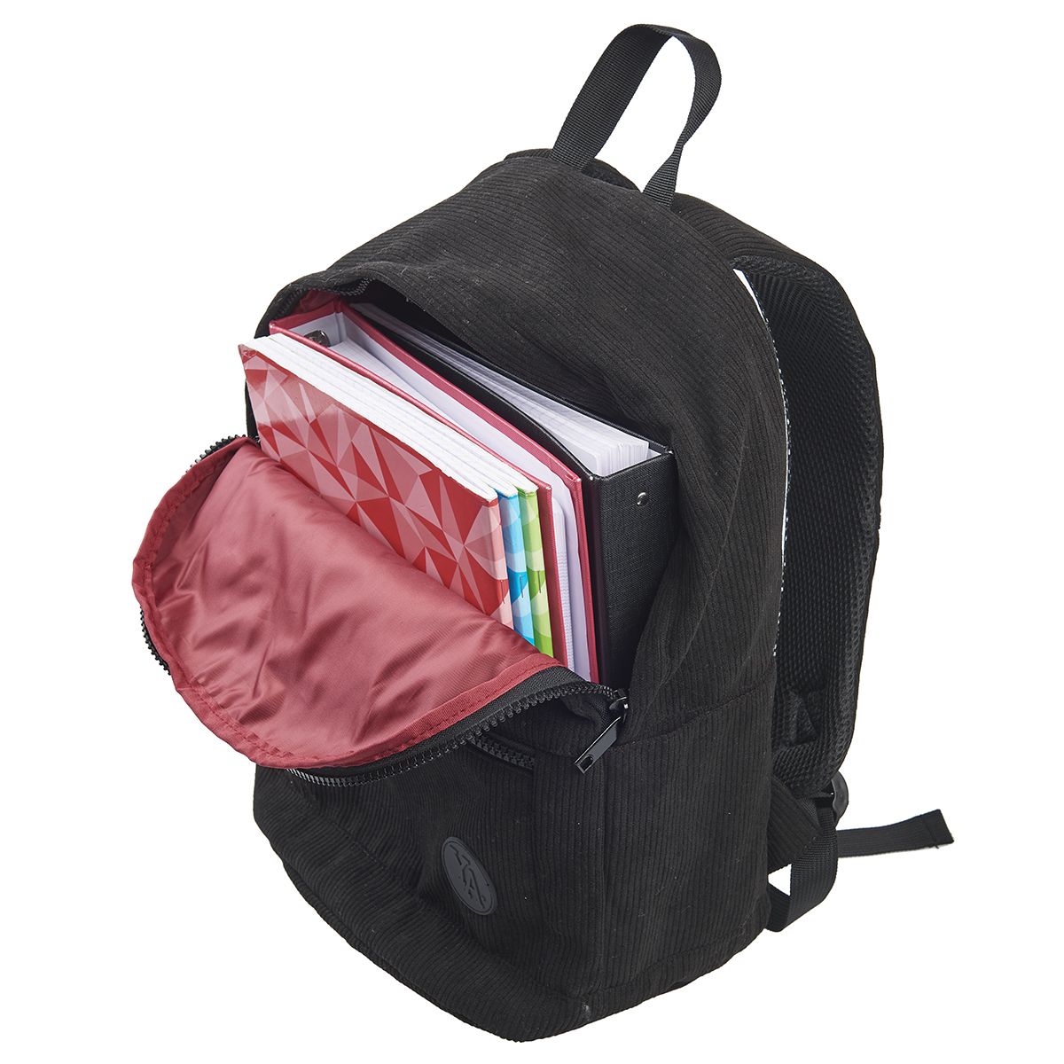 YOUNG'S ATTITUDE Sac à dos noir avec compartiment pour ordinateur effet velours 