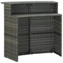 Voir la diapositive 5 : VIDAXL Ensemble de bar de jardin avec coussins 3 pcs Gris