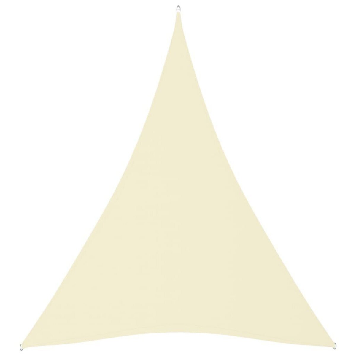 VIDAXL Voile de parasol tissu oxford triangulaire 3x4x4 m creme