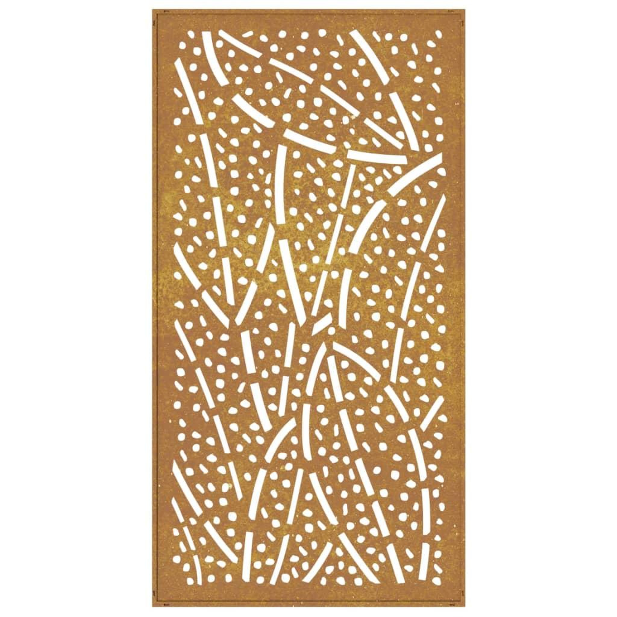 Voir la diapositive 5 : VIDAXL Decoration murale jardin 105x55 cm acier corten design feuille