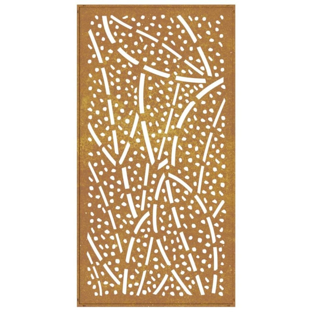 VIDAXL Decoration murale jardin 105x55 cm acier corten design feuille