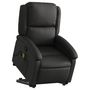 Voir la diapositive 3 : VIDAXL Fauteuil inclinable de massage noir cuir veritable