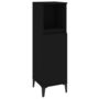 Voir la diapositive 2 : VIDAXL Armoire de salle de bain noir 30x30x100 cm bois d'ingenierie
