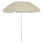 VIDAXL Parasol de plage jaune sable 300 cm