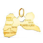 Voir la diapositive 1 : L'ATELIER D'AZUR Pendentif Or 18 Carats 750 Jaune - Ile de la Guadeloupe  - Chaine Offerte 55CM