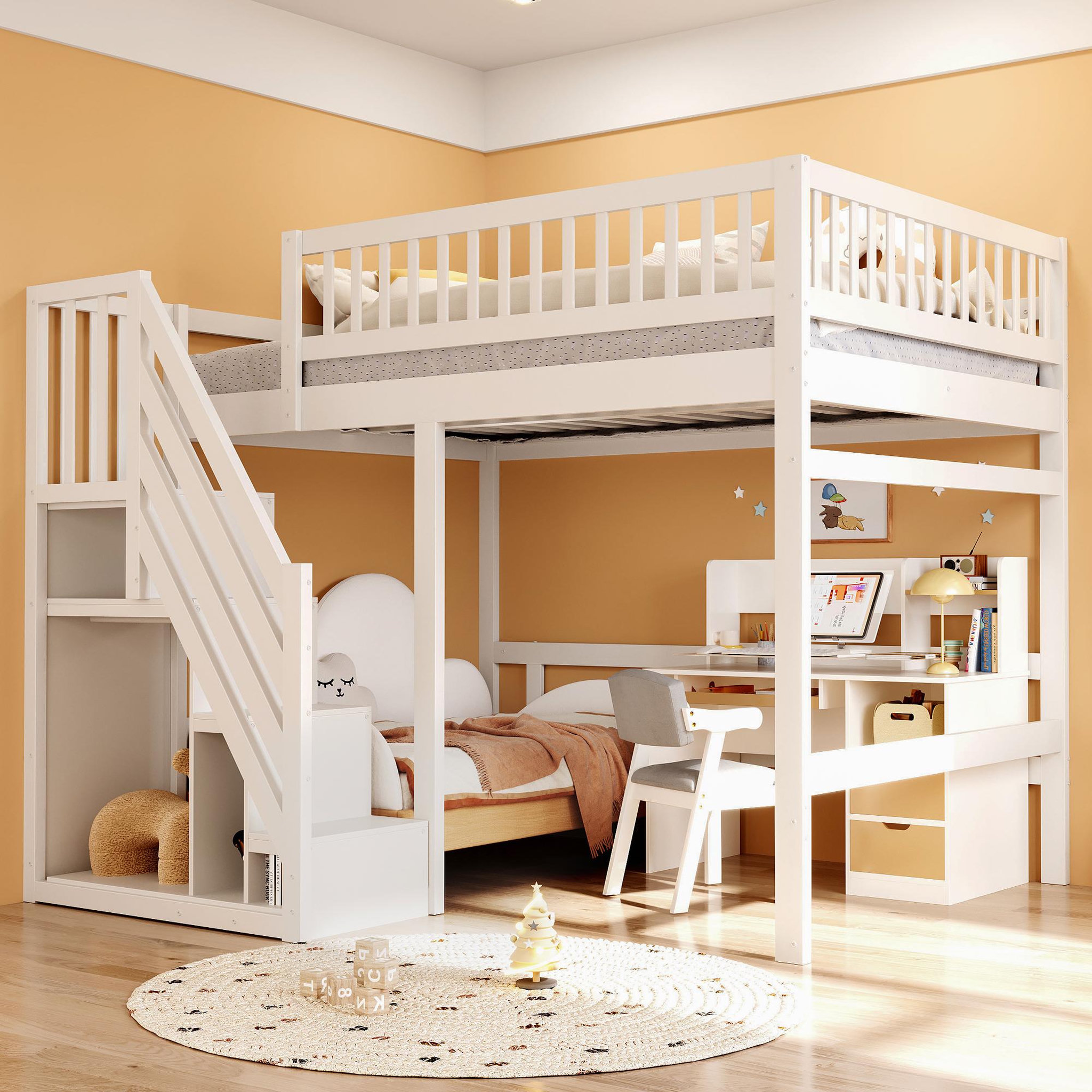 Voir la diapositive 2 : MERAX Lit mezzanine enfant