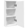 Voir la diapositive 4 : VIDAXL Armoire de bain a miroir d'angle blanc 30x24x60 cm