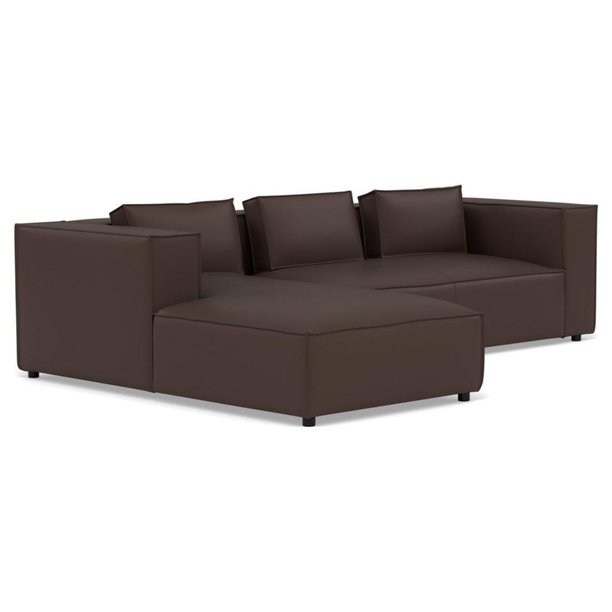 LISA DESIGN Stella - canapé d'angle gauche 4 places en simili