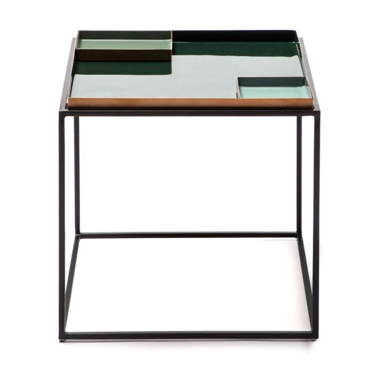 Paris Prix Table d'Appoint Design  Famosa  40cm Vert Foncé