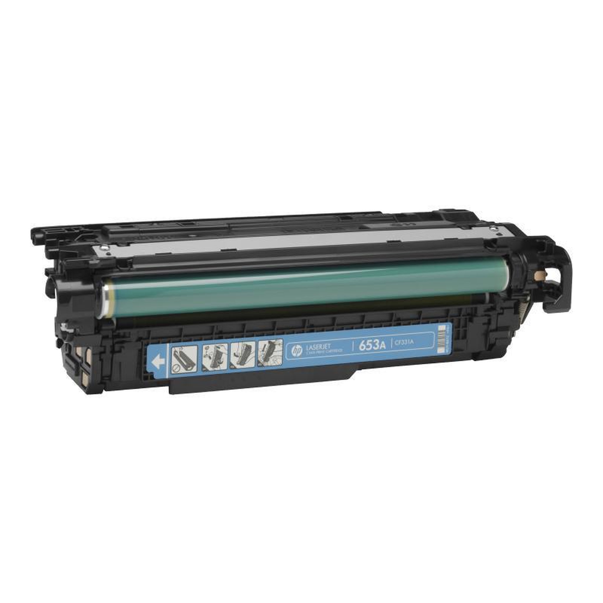Voir la diapositive 2 : HP HP Cartridge No 654A HP654A HP 654A Cyan (CF331A)