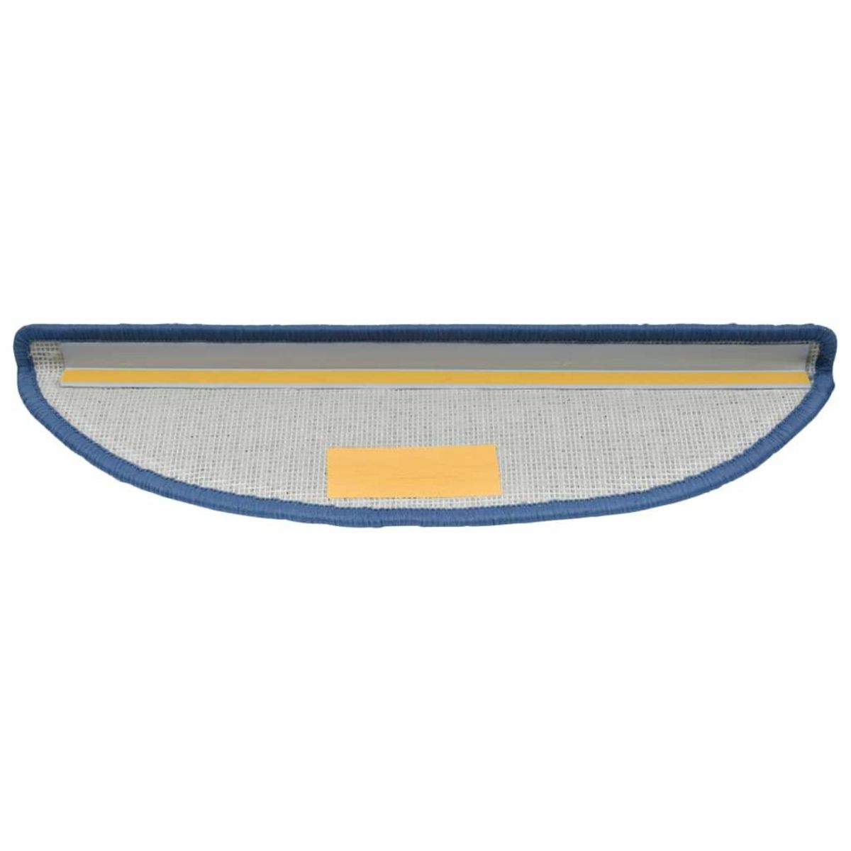 VIDAXL Tapis d'escalier 10 pcs 56x17x3 cm Bleu