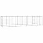 Voir la diapositive 4 : VIDAXL Chenil exterieur Acier galvanise avec toit 16,94 m²