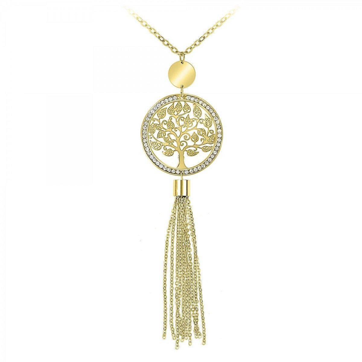 SC BOHEME Sautoir arbre de vie SC Bohème orné de Cristaux scintillants