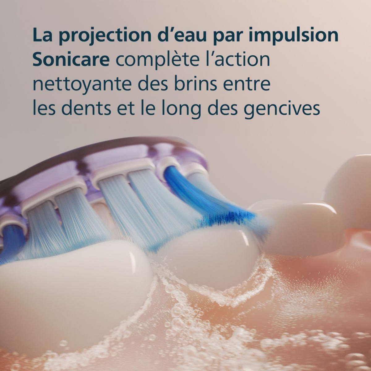 Philips Brossette dentaire Sonicare lot de 5 - HX9055/88 black Gum Care- soin des gencives G3