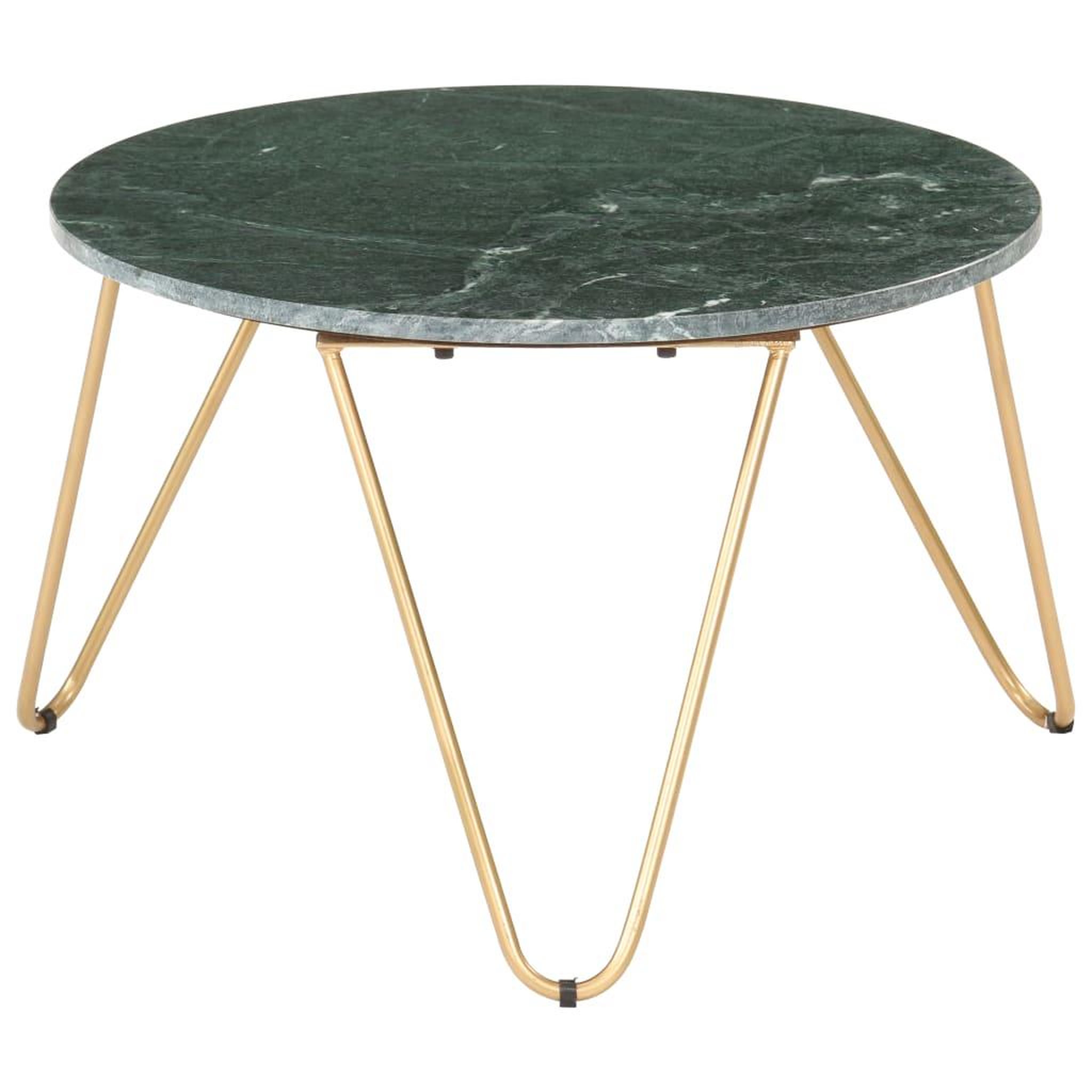 Voir la diapositive 5 : VIDAXL Table basse Vert 65x65x42 cm Pierre veritable et texture marbre