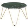Voir la diapositive 5 : VIDAXL Table basse Vert 65x65x42 cm Pierre veritable et texture marbre