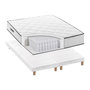 Voir la diapositive 3 : DEKO DREAM Ensemble matelas 180x200 cm + sommiers 2x90x200 cm - Ressorts ensachés - 7 zones de confort - 27 cm - Équilibré - DEKO DREAM