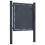 Voir la diapositive 2 : VIDAXL Portail de jardin Acier 100 x 75 cm Anthracite