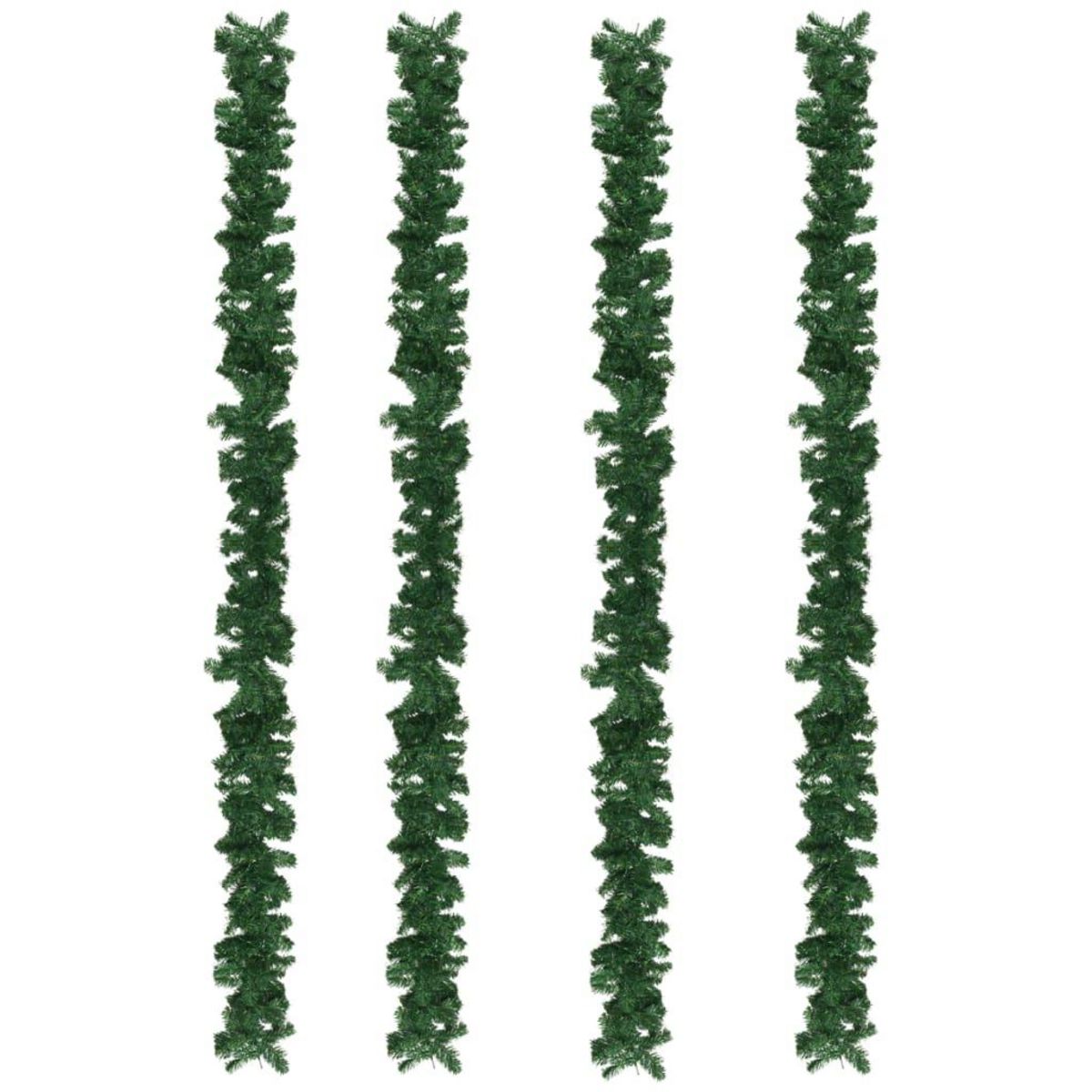 VIDAXL Guirlandes de Noël 4 pcs Vert 270 cm PVC