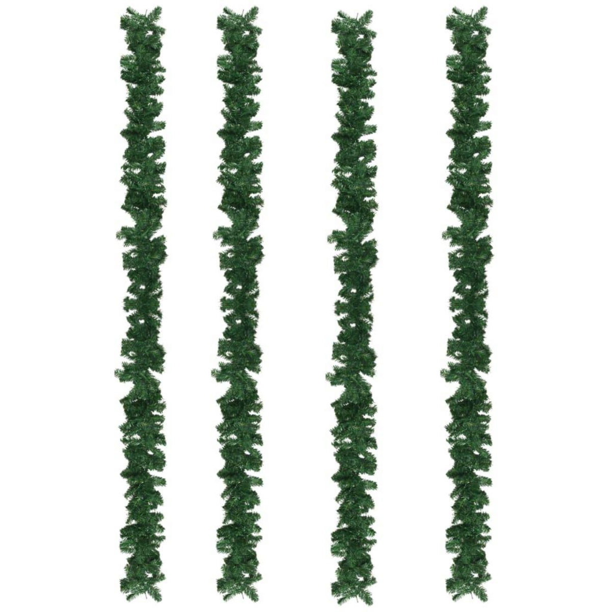 VIDAXL Guirlandes de Noël 4 pcs Vert 270 cm PVC