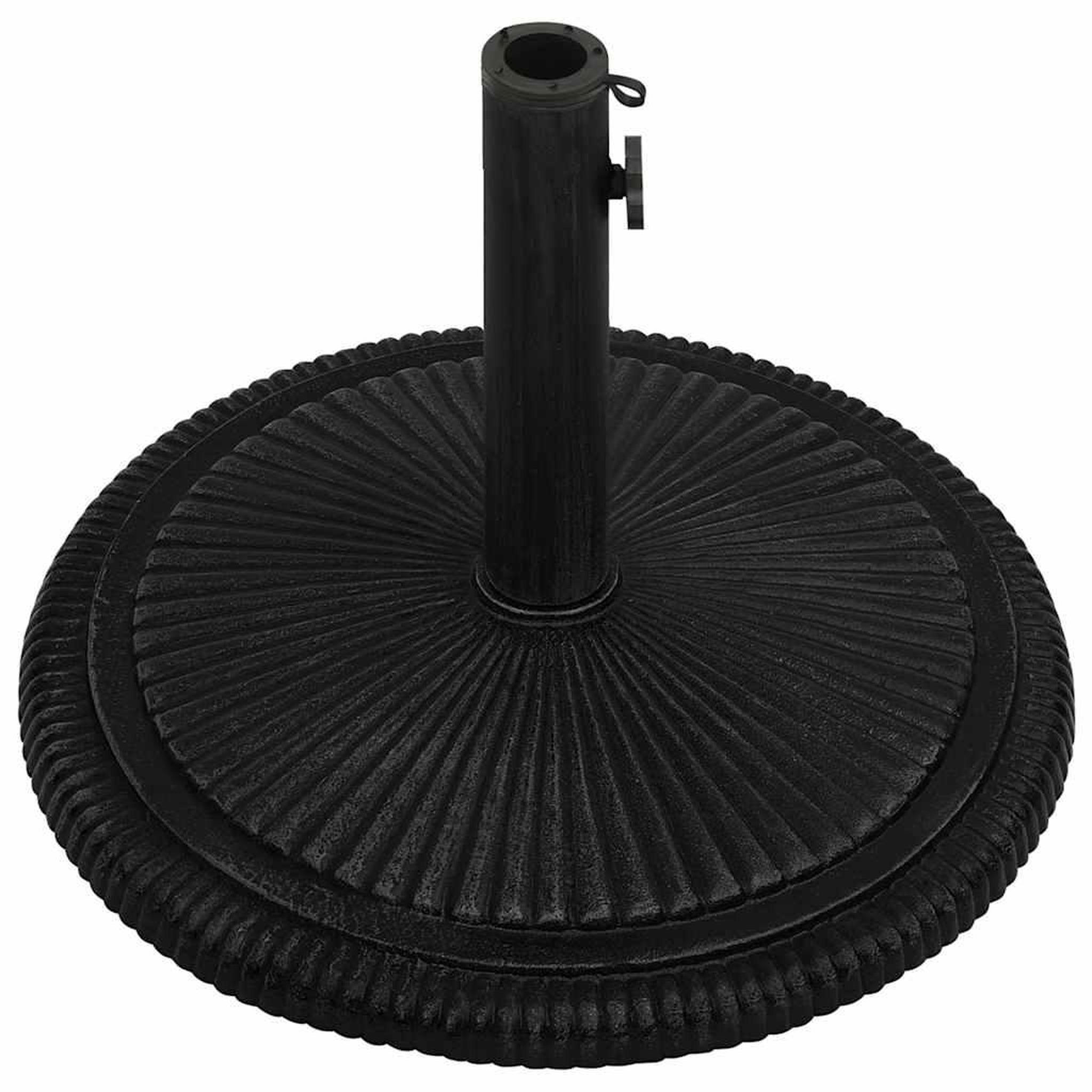 Voir la diapositive 5 : VIDAXL Socle de parasol Noir 45x45x30 cm Fonte