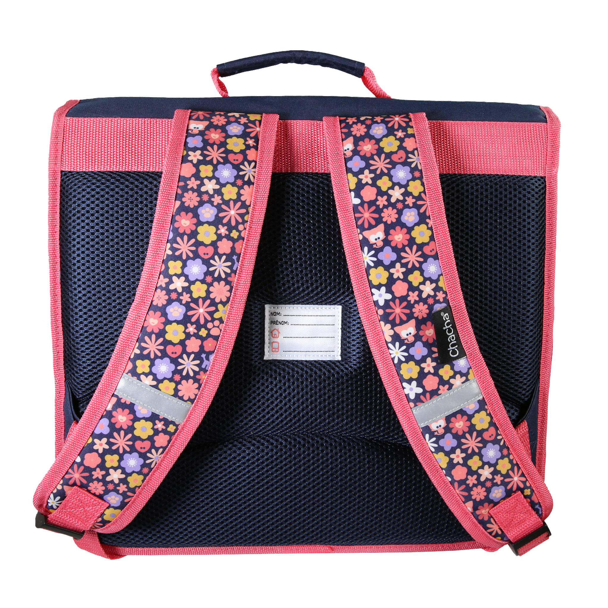 Voir la diapositive 4 : Bagtrotter Chacha - Cartable scolaire 36 cm - Fille - Bleu/Rose - 1 compartiment