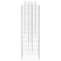 Voir la diapositive 4 : VIDAXL Jardiniere a gabion en H Fil d'acier 260x40x120 cm
